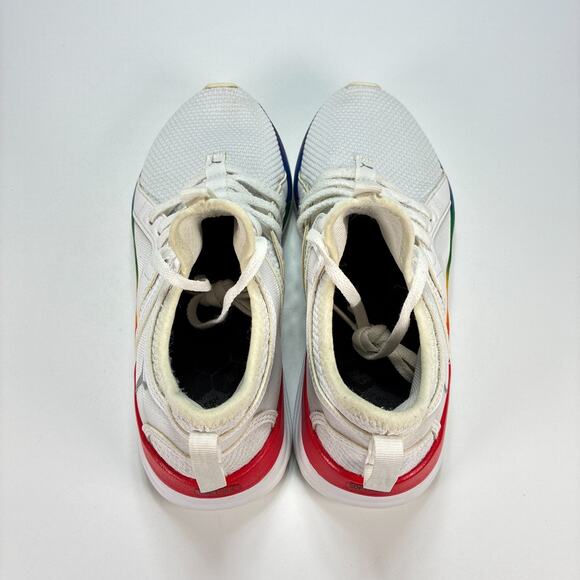 PUMA Softride Sophia White Rainbow Lace Up Running Shoes 376147-01 Womens Size 8 - Picture 6 of 11